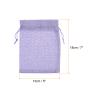 HARFINGTON 5pcs Small Burlap Bags with Drawstring, 5" x 7" Gift Bag Jewelry Pouches for Wedding Party Presents Festival Favors, Purple view 2