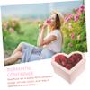 HANABASS Heart Shape Flower Box with Clear Window Valentine Day Wrapping Box for Flowers Necklaces and More Elegant Design for Special Occasions view 3