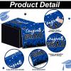 100 Pack Graduation Party Disposable Napkins Blue 2025 Congrats Grad Paper Napkins Congratulate Graduation Themed Party Luncheon Napkins for College High School Graduation Table Supplies view 3