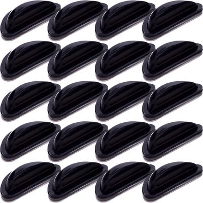 GLEAVI 20pairs Silicone Nose Pads for Glasses Eyewear Cushion for Comfort and Support Soft and Non- Design for Sunglasses and Optical Frames
