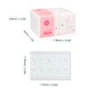 Pack of 4, Small Facial Tissue, Toilet Paper, Bag Cover, Disposable Napkin, Material Wood Pulp Fiber NOT COTTON, White Facial Paper Tissues, 5-Ply, 400 Sheets per Pack view 4