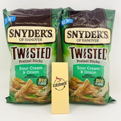 Twisted Pretzel Sticks Sour Cream And Onion 2-12 oz PACK