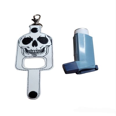 Bow Wow Pet Wear Skull Inhaler Holder Key Chain
