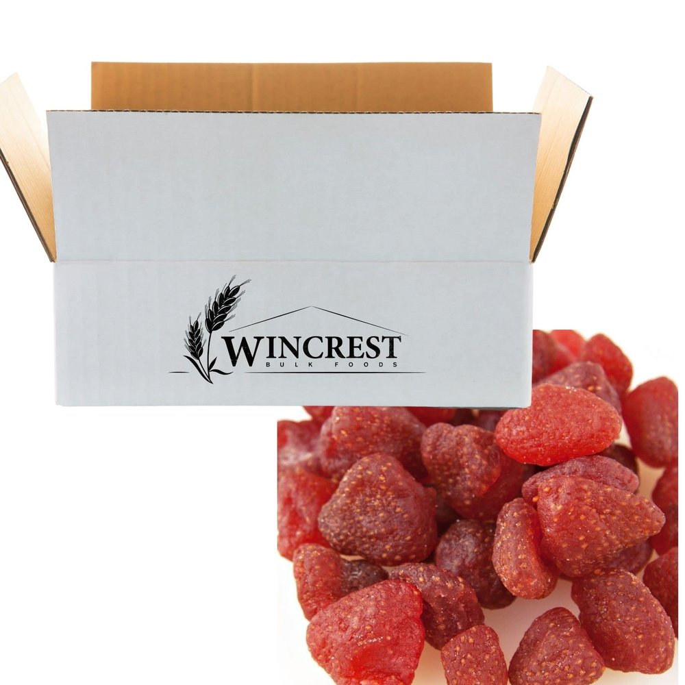 WinCrest Dried Candied Strawberries - 5 Lb Case
