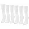 Diamond Star Diabetic Socks, Non-Binding Circulatory Cushion Cotton Crew & Anke Diabetic Socks for Women (US, Numeric, 9, 11, Regular, Regular, 6 Pairs White) view 1