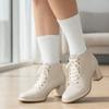 Diamond Star Diabetic Socks, Non-Binding Circulatory Cushion Cotton Crew & Anke Diabetic Socks for Women (US, Numeric, 9, 11, Regular, Regular, 6 Pairs White) view 2