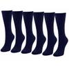 Diamond Star Diabetic Socks, Non-Binding Circulatory Cushion Cotton Crew & Anke Diabetic Socks for Women (US, Numeric, 9, 11, Regular, Regular, Crew-Navy) view 1