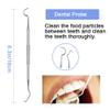 OLIXUZYH 4PCS Dental Tools Kit Stainless Dental Picks Teeth Cleaning Floss Picks for Dentist, Personal, Pets Oral Care with Oral Mirror Tooth Tartar Plaque Scraper Dental Probe with Case view 2