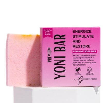 Premium Yoni Natural Feminine Care Soap for pH Balance, Odor Control & Hydration | Organic Herbal Ingredients | Gentle Yet Effective for Daily Intimate Hygiene | Handmade & Vegan (3oz)