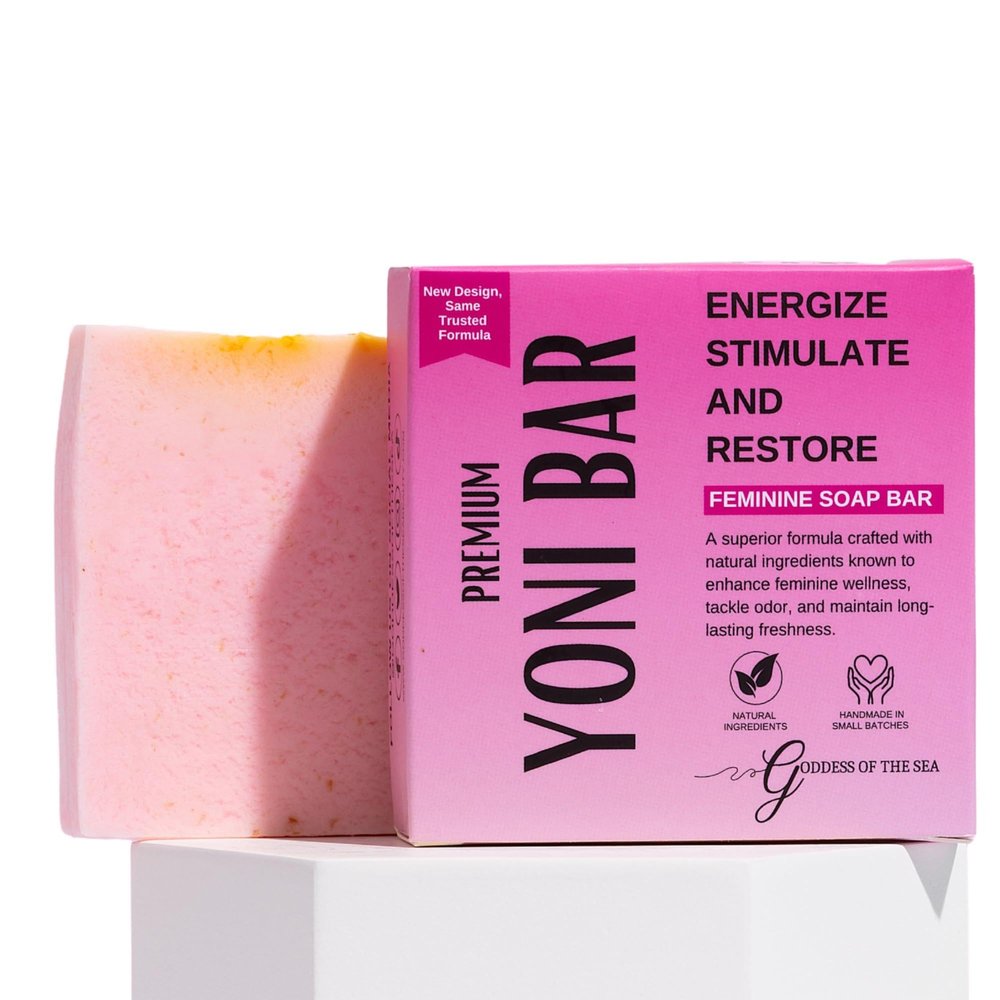 Premium Yoni Natural Feminine Care Soap for pH Balance, Odor Control & Hydration | Organic Herbal Ingredients | Gentle Yet Effective for Daily Intimate Hygiene | Handmade & Vegan (3oz)