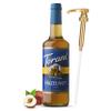Jimoco Syrup Pump Dispenser + Torani Sugar Free Hazelnut Syrup, 25.4 oz - Coffee Syrup Pump & Flavoring Bundle view 1