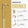 Jimoco Syrup Pump Dispenser + Torani Sugar Free Hazelnut Syrup, 25.4 oz - Coffee Syrup Pump & Flavoring Bundle view 4