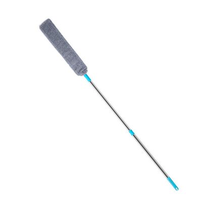 Retractable Gap Dust Brush for Under Furniture Bed Couch Fridge, Flexible Under Fridge & Appliance Duster Telescopic Dust Brush Microfiber Replacement Gap Duster for Home Corner (Grey)