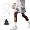 2 pcs Fine Patella Tendon Knee Strap for Knee Pain Relief,basketball Patella Tendon Stabilizer Knee Brace Silicone Leather Band Knee Brace Elasticity Fixed Protection Patellar Ring for Working Out view 1