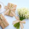VICASKY 5rolls Delicate Jute Lace Ribbon for Crafts and Decorations for Wrapping Floral Projects and Bow Making Charming Details for Holidays and Special Occasions view 4