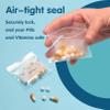 125 Packs Small Pill Bags, Sturdy 6 Mil Thick 3x2.75'' Plastic Bags Jewelry Bags Reclosable, Clear Zip Lock Bags, Resealable Poly Bags for Pill Travel, Beads,Small Craft Pieces, Packaging view 3