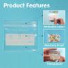 125 Packs Small Pill Bags, Sturdy 6 Mil Thick 3x2.75'' Plastic Bags Jewelry Bags Reclosable, Clear Zip Lock Bags, Resealable Poly Bags for Pill Travel, Beads,Small Craft Pieces, Packaging view 4