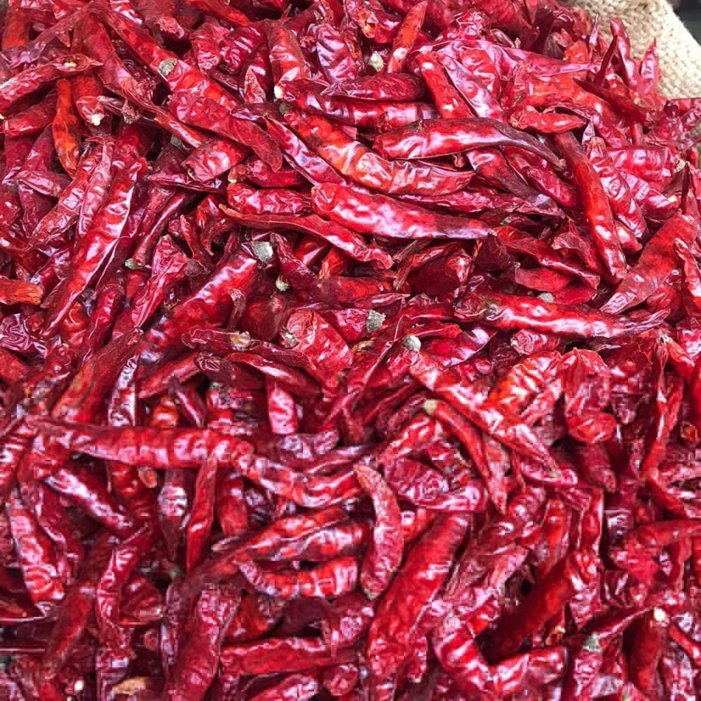 CHIRAG EXIM - Sabut Tikha Lal Mirch Whole Red Chili Hot Chili 250 GRAM