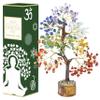 7 Chakra Tree of Life - Crystal Tree for Positive - Gemstone Tree - Seven Chakra Tree Spiritual Wisdom Feng Shui Tree Decor - Handmade - Healing Tree - Attract Good Luck & Charm Gift view 1