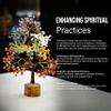 7 Chakra Tree of Life - Crystal Tree for Positive - Gemstone Tree - Seven Chakra Tree Spiritual Wisdom Feng Shui Tree Decor - Handmade - Healing Tree - Attract Good Luck & Charm Gift view 2