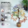 7 Chakra Tree of Life - Crystal Tree for Positive - Gemstone Tree - Seven Chakra Tree Spiritual Wisdom Feng Shui Tree Decor - Handmade - Healing Tree - Attract Good Luck & Charm Gift view 3