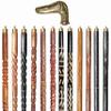 A.A.Nauticals Wooden Walking Stick Cane for Men & Women-Dog Handle, Vintage Handmade Personalized & Collapsible, Gift for Men (12 Walking Sticks Design, Brown Antique Brass Head/Handle)-AANWS45-WS8 view 1