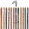 A.A.Nauticals Wooden Walking Stick Cane for Men & Women-Dragon Handle Vintage Handmade Personalized & Collapsible (12 Walking Sticks Design, Silver Polished Aluminum Head/Handle)-AANWS73-WS5 view 1