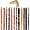 A.A.Nauticals Wooden Walking Stick Cane for Men & Women-Dog Handle, Vintage Handmade Personalized & Collapsible (12 Walking Sticks Design, Golden Polished Brass Head/Handle)-AANWS45-WS10 view 1