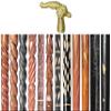 A.A.Nauticals Wooden Walking Stick Cane for Men & Women-Dragon Handle, Vintage Handmade Personalized & Collapsible (12 Walking Sticks Design, Golden Polished Aluminum Head/Handle)-AANWS64-WS10 view 1