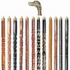 A.A.Nauticals Wooden Walking Stick Cane for Men & Women-Dog Handle, Vintage Handmade Personalized & Collapsible, Gift for Men (12 Walking Sticks Design, Brown Antique Brass Head/Handle)-AANWS41-WS5 view 1