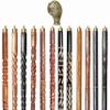 A.A.Nauticals Wooden Walking Stick Cane for Men & Women-Eagle Claw Handle, Vintage Handmade Personalized & Collapsible (12 Walking Sticks Design, Brown Antique Brass Head/Handle)-AANWS34-WS6 view 1