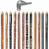 A.A.Nauticals Wooden Walking Stick Cane for Men & Women-Duck Handle, Vintage Handmade Personalized & Collapsible (12 Walking Sticks Design, Silver Polished Aluminum Head/Handle)-AANWS62-WS10 view 1