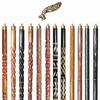 A.A.Nauticals Wooden Walking Stick Cane for Men & Women, Vintage Handmade Personalized & Collapsible (12 Walking Sticks Design, Brown Antique Aluminum Head/Handle)-AANWS70-WS3 view 1