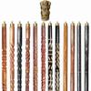 A.A.Nauticals Wooden Walking Stick Cane for Men & Women-Emblem Handle, Vintage Handmade Personalized & Collapsible (12 Walking Sticks Design, Brown Antique Aluminum Head/Handle)-AANWS54-WS1 view 1