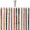 A.A.Nauticals Wooden Walking Stick Cane for Men & Women, Vintage Handmade Personalized & Collapsible, Gift for Men(12 Walking Sticks Design, Silver Polished Brass Head/Handle)-AANWS32-WS6 view 1