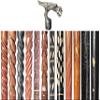 A.A.Nauticals Wooden Walking Stick Cane for Men & Women-Dragon Head, Vintage Handmade Personalized & Collapsible (12 Walking Sticks Design, Black Antique Aluminum Head/Handle)-AANWS63-WS12 view 1