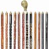 A.A.Nauticals Wooden Walking Stick Cane for Men & Women-Eagle Claw Handle, Vintage Handmade Personalized & Collapsible (12 Walking Sticks Design, Golden Polished Brass Head/Handle)-AANWS34-WS2 view 1