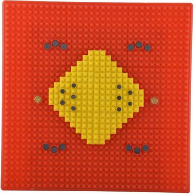 CHOUDHARY Acupressure New Mat With Cooper Combination of Acupressure, Magnets & Pyramids Helps in Stress Relief And Other Diseases Reflexology Foot Mat
