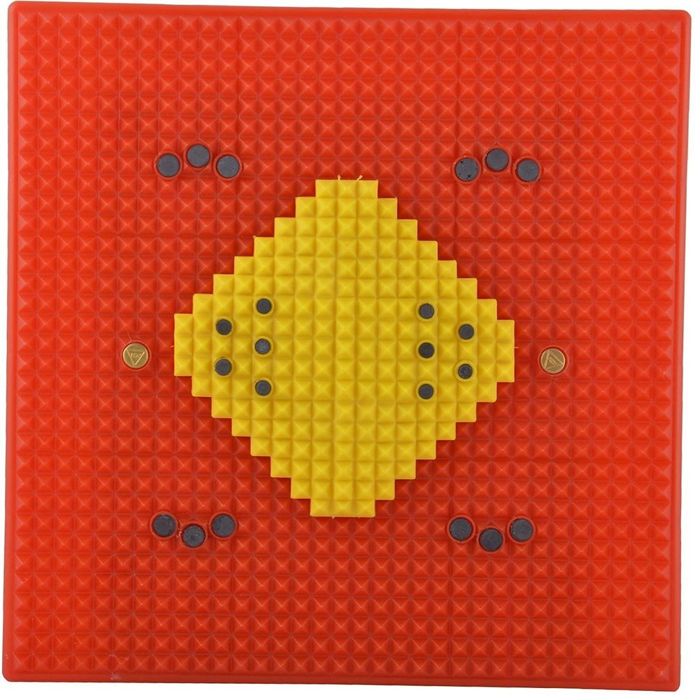 CHOUDHARY Acupressure New Mat With Cooper Combination of Acupressure, Magnets & Pyramids Helps in Stress Relief And Other Diseases Reflexology Foot Mat