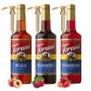 Raspberry, Strawberry, Peach Syrup - Fruit Flavors For Italian Soda Flavoring - 3 Pack with 3 Jimoco Pump Dispensers view 1