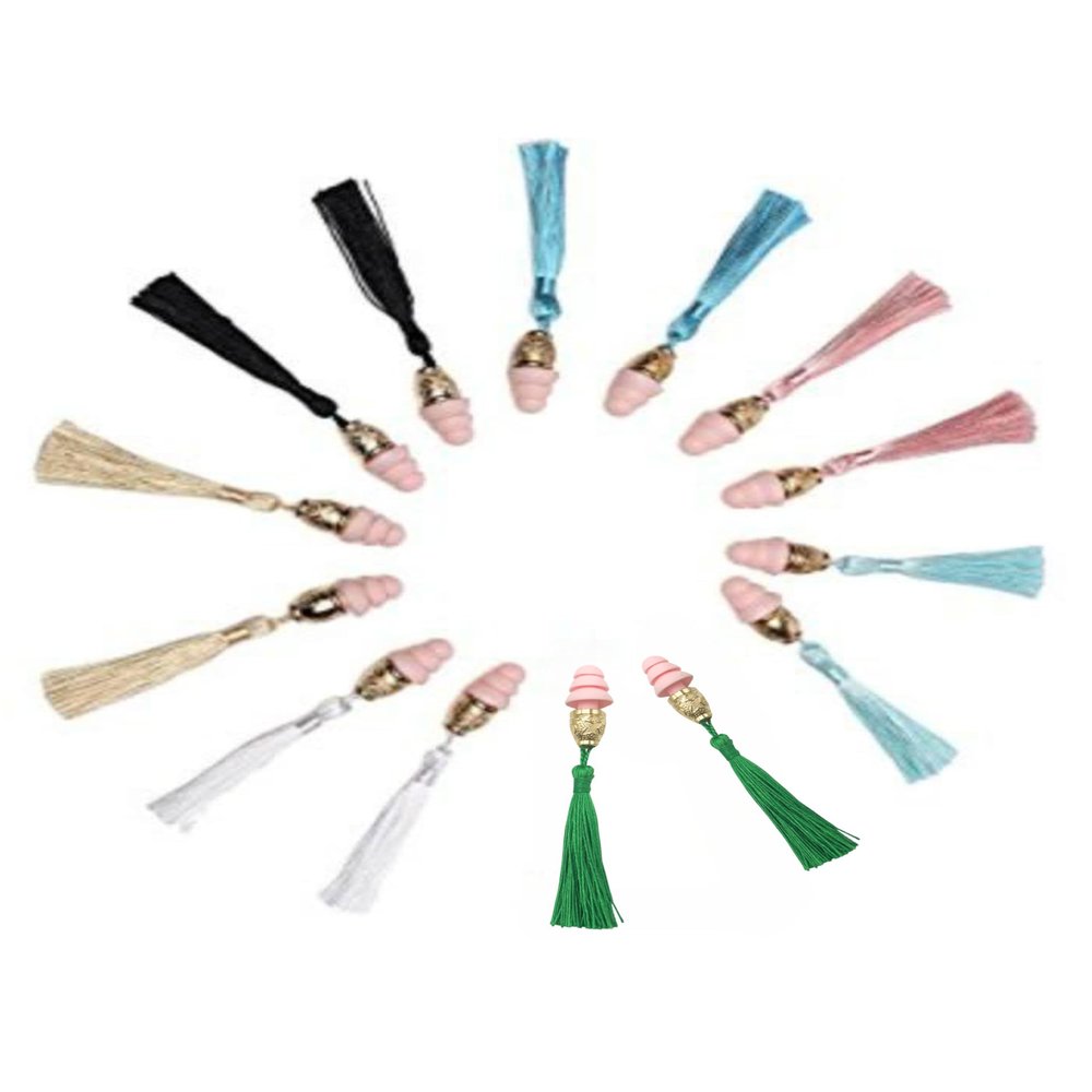 7 Tassel Earplugs Gift Set for Your Valentine - Colors of The Rainbow The Breakfast at Tiffanys Inspired Earplug Gift Set