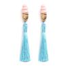 7 Tassel Earplugs Gift Set for Your Valentine - Colors of The Rainbow The Breakfast at Tiffanys Inspired Earplug Gift Set view 3