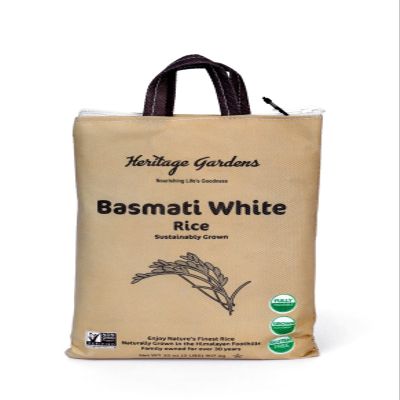 Heritage Gardens - Non-GMO Basmati White Rice 32 oz (1-Pack) - Non-GMO, Natural Aged Aroma, Gluten Free, Allergen Free, Low-Arsenic, Sustainably Sourced, Non-Sticky Rice