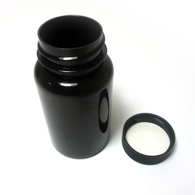 2 Empty Plastic Pill Bottles Medicine Container Vitamin Case Capsule Drug Holder