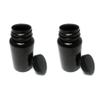 2 Empty Plastic Pill Bottles Medicine Container Vitamin Case Capsule Drug Holder view 3