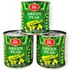 Belevini Green Peas, Made from Fresh Vegetable, No Preservatives Added, Kosher, 14.07oz/400 grams, Pack of 3 view 1