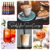 Jimoco Syrup Pump & Torani Syrup Bundle - Fruit Bowl Syrup 6 Pack Summer Flavors, Raspberry, Strawberry, Blackberry, Cherry, Orange and Peach - For Italian Soda Coffee, Lattes, Frappes With 6 Pump Dispensers view 3