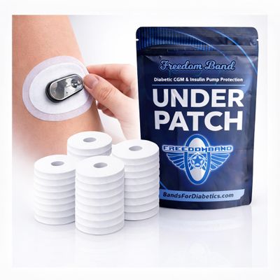 Barrier Underlay Adhesive Patches for Dexcom G6  Pack of 10 White Micro-Woven CGM Sensor Tapes, Waterproof, Non-Fraying, Pre-Cut, Made in USA