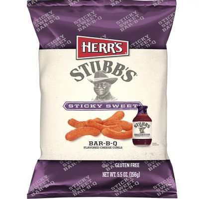 Herr's Sticky Sweet BBQ Flavored Cheese Curls 5.5 Oz, Value Pack of 2