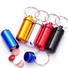 Aluminum Keychain Medication Pill Box Waterproof Portable Mini Travel Pill Boxes Medicine Vitamin Holder Container Dispenser view 2